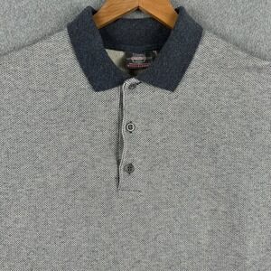 Vintage Bugle Boy Polo Shirt Mens Large Gray Millennium Series‎